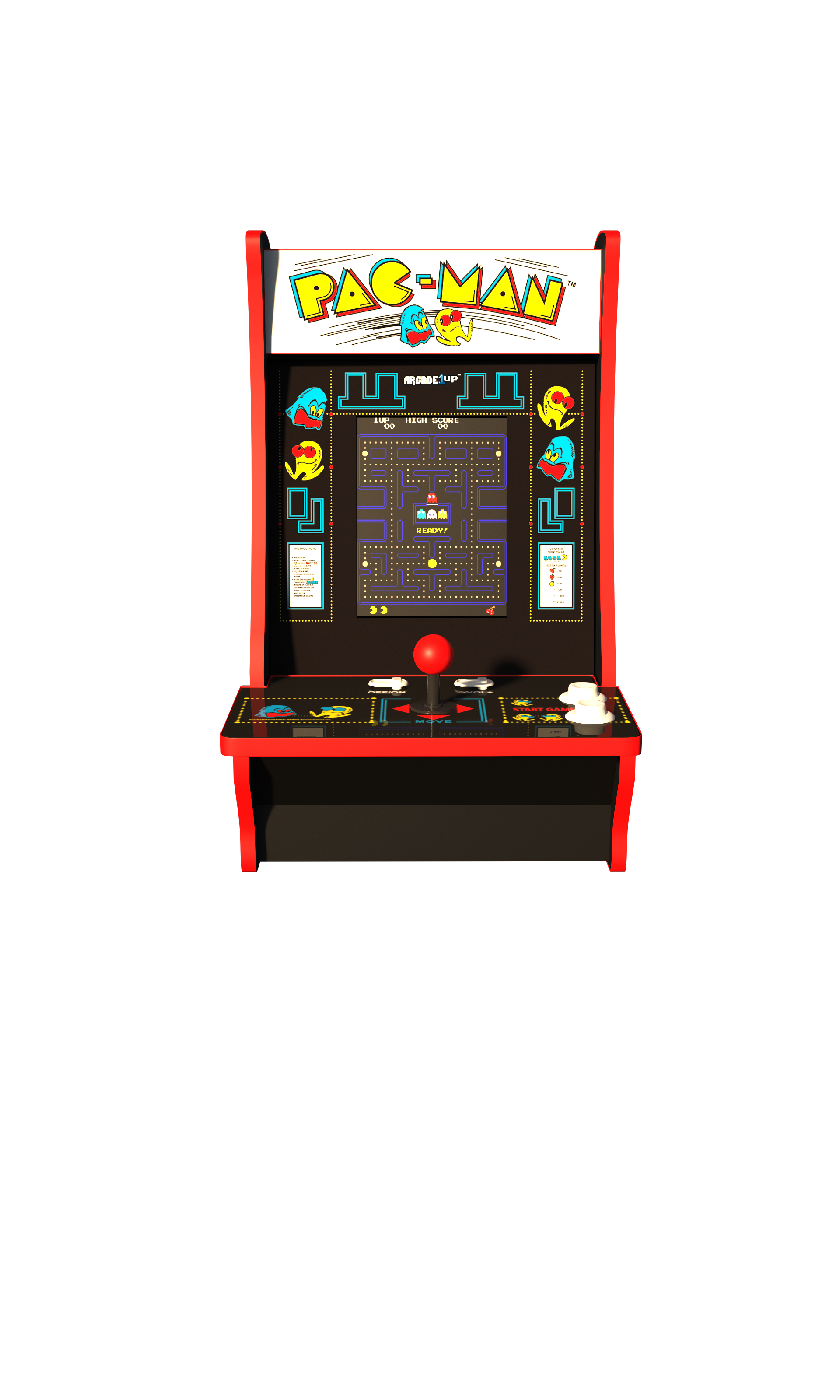 Pac-Man and Pac & Pal Counter Arcade Machine, Arcade1UP - image 4 of 10