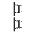 thumbnail image 3 of Wosthever Juego de manijas de puerta de doble cara circulares negras para puertas de americanas Manija de puerta de granero cuadrada Cuadrado 2piezas, 3 of 6