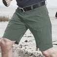thumbnail image 6 of CaComMARK PI Shorts for Men Casual Daily Outdoor Beach Lightweight and Breathable Work Shorts Green XXL, 6 of 8