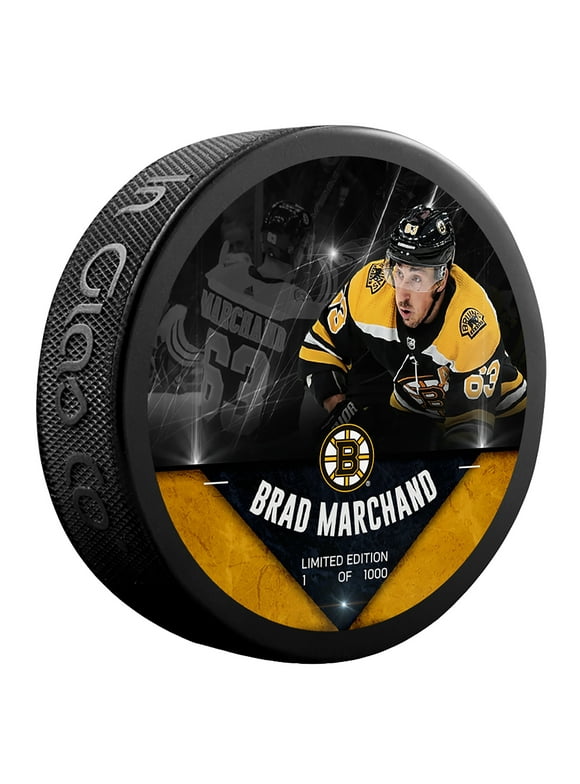 Brad Marchand Boston Bruins Unsigned Fanatics Exclusive Player Hockey Puck - Limited Edition of 1000