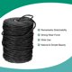 thumbnail image 4 of Cuerda de yute natural Uxcell 328ft x 3mm cuerda larga y resistente para manualidades, envoltura de regalos y empaquetado, Negro, 4 of 6