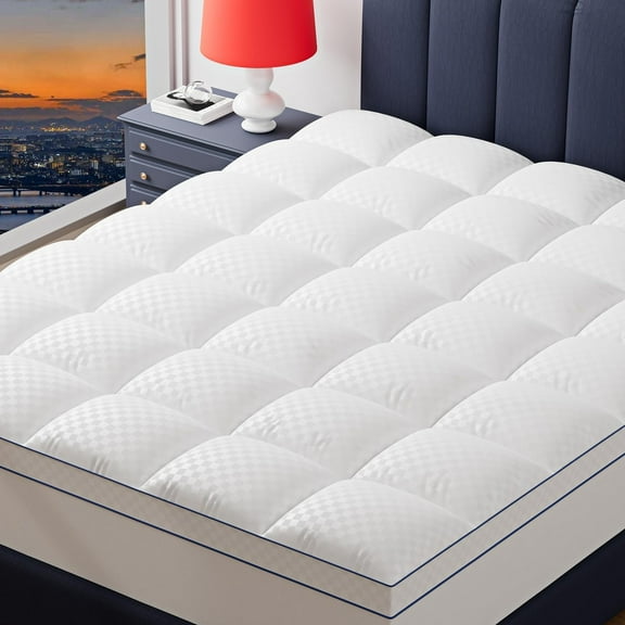 DEA King Mattress Topper for Back Pain, Extra Thick Pillowtop, Cooling and Plush Mattress Pad Cover Bed Topper Protector with 8-21 Inch Deep Pocket