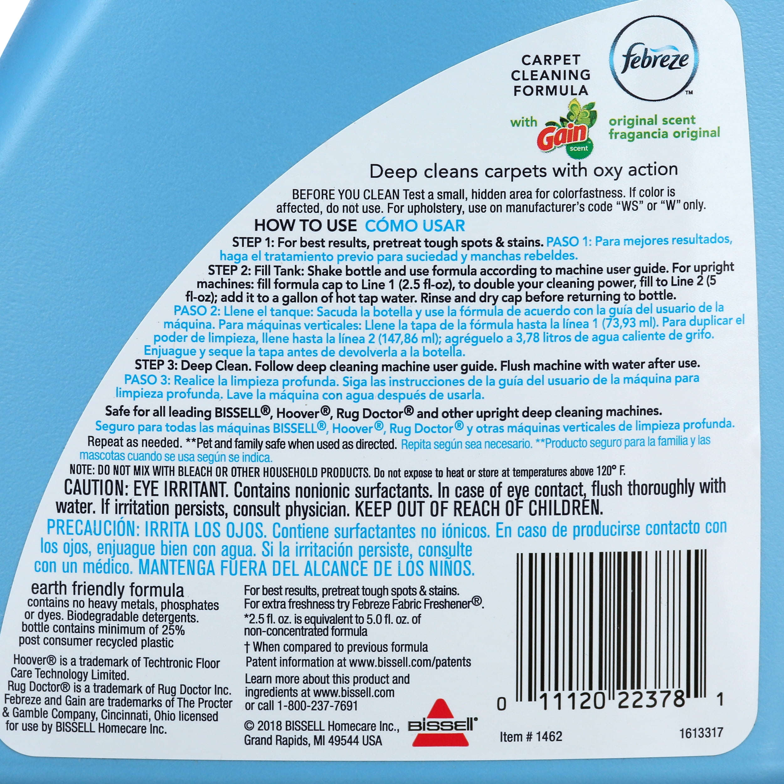 Febreze with Gain Scent Oxy Formula, 60oz, 1462A