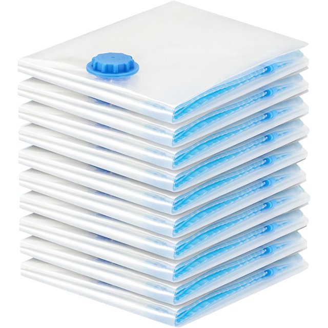 EcoNesxp 30 x Vacuum Bags with Seal and Space Saver Travel Bags Reusable Clothes Storage Bags 40cm 10 Pack x Clothes Vacuum Bags