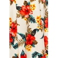 thumbnail image 5 of Women's Plus Size Classic Floral Print Flared Lightweight Midi A-line Skirt, 5 of 5