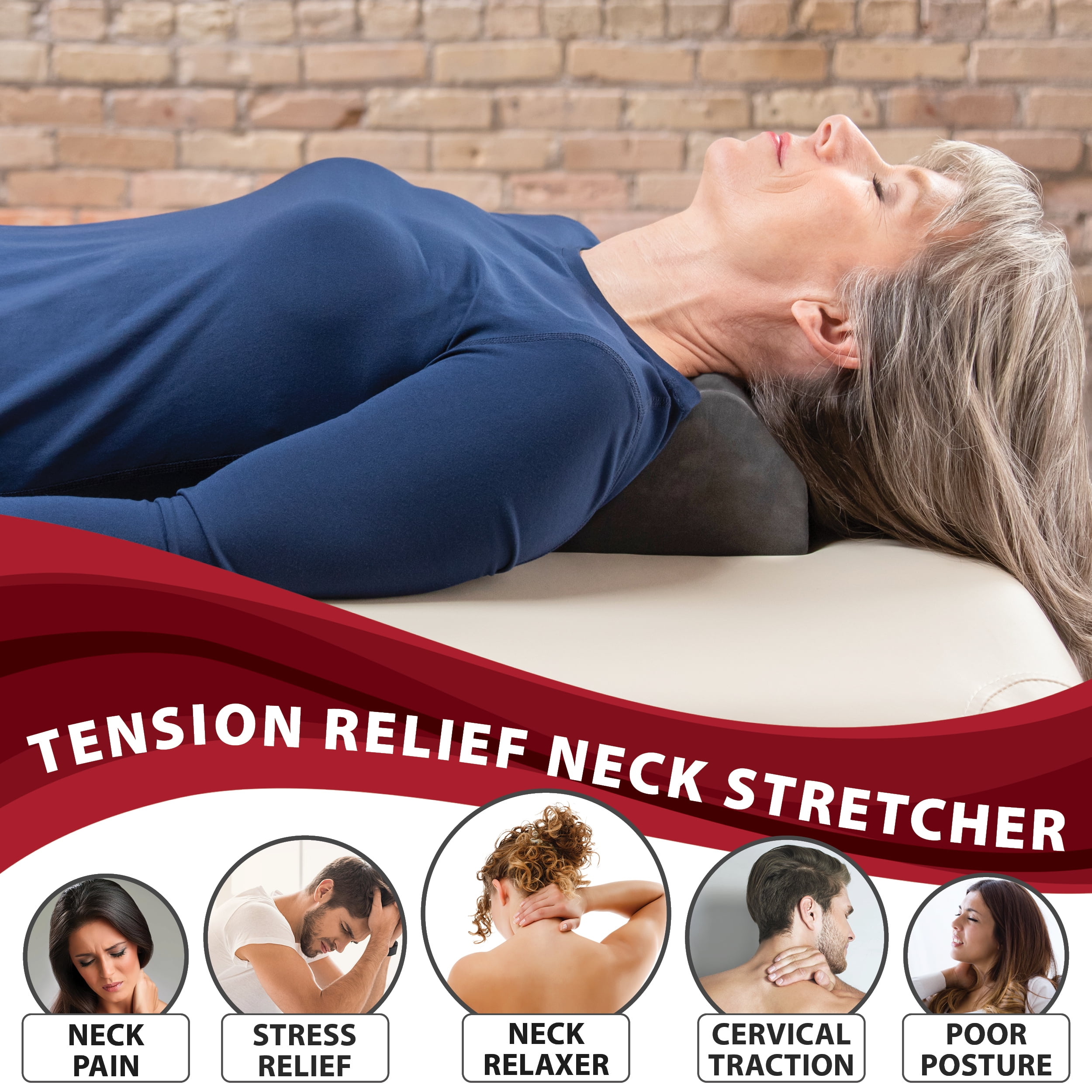 Core Products Apex Premium Orthosis Cervical Traction Device – Neck & Shoulder Relaxer, Cervical Neck Stretcher for Spinal Health, Alignment & Posture Support with Comfort Ramp, Portable Design