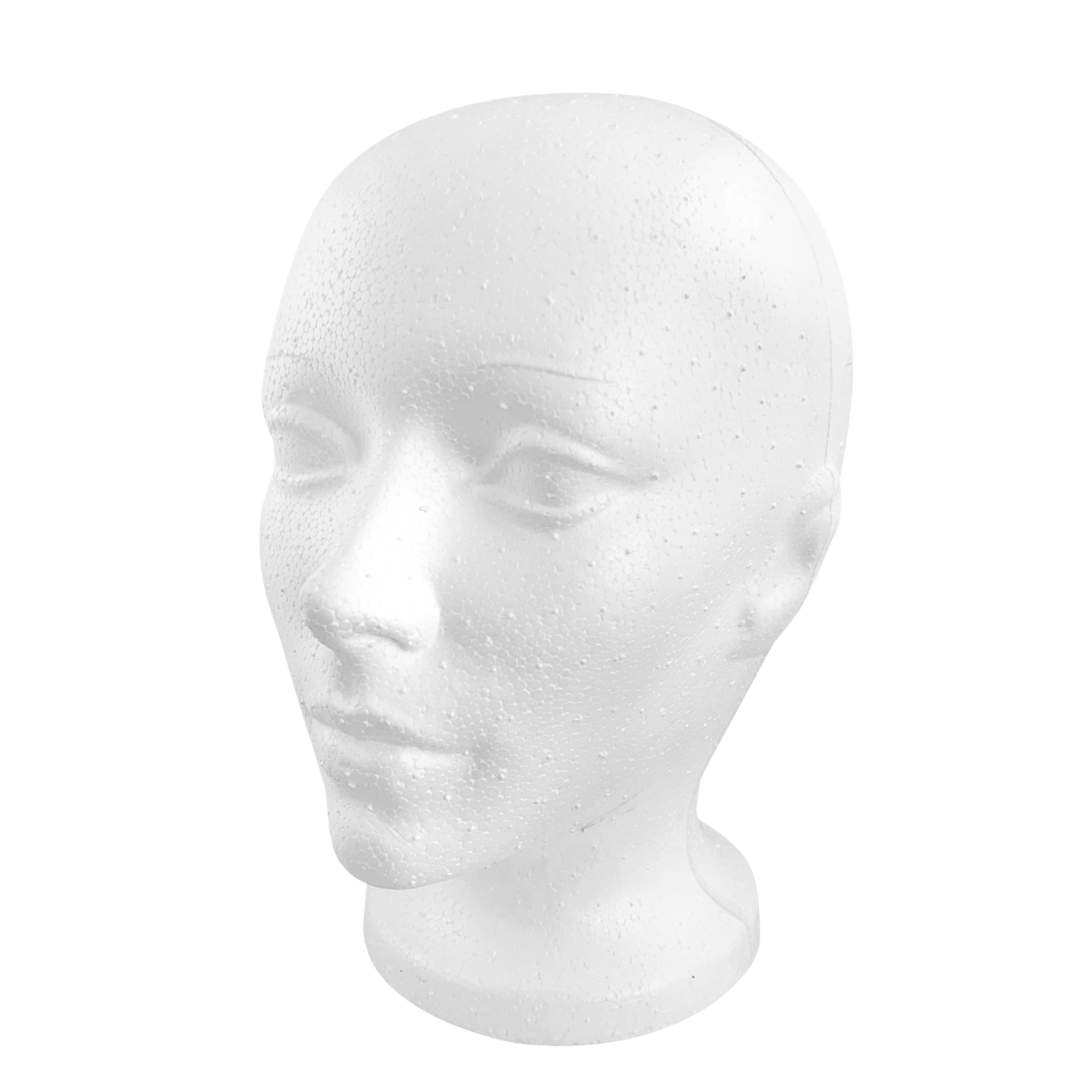 Polystyrene Unisex Foam Mannequin Head  Model Dummy Female Wig Stand 