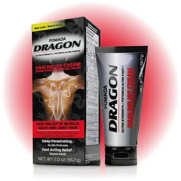 Dragon Ultra Strength Pain Relief Cream – Muscle & Joint Rub with Camphor & Menthol, 2 oz