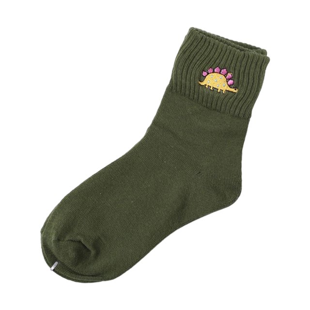 Billuyoard 1 par de calcetines de mujer de algodón de tubo medio lindo Animal bordado moda transpirable reutilizable calcetería informal para mujer Suministros térmicos tipo 4 Billuyoard HA071734-04