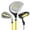 Yellow, variant on Costway Ultimate Junior Golf Club Set for Children Includes 165CC #3 Fairway Wood & #7 Iron Green