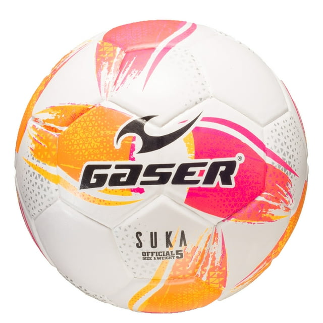 Balón Futbol Original Gaser No. 5 Suka Profesional Naranja Rosa Gaser Suka