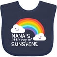 thumbnail image 3 of Inktastic Nana's Little Ray of Sunshine Boys or Girls Baby Bib, 3 of 4