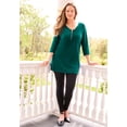 thumbnail image 2 of Catherines Women's Plus Size Suprema Studio Half-Zip Tunic, 2 of 5