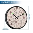 thumbnail image 3 of Indoor 12' Voice-Activated Luminous Decoration Wall Clock With LED Night Light Scattered Across The Canvas, 3 of 8