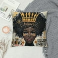 thumbnail image 2 of ARISTURING  African Throw Pillow Cover Black Girl Pillow Case Decorative American Women Cushion Covers Afro Square Pillowcase for Sofa Bedroom Decor, 2 of 5