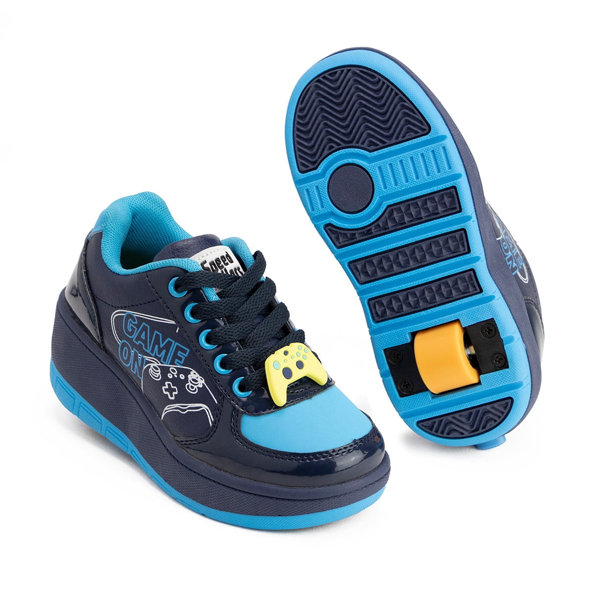 Tenis Patín Para Niño Speed Rollers Game On Azul Color Marino