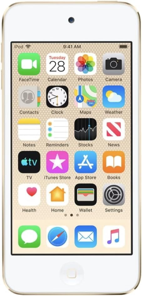Apple, iPod Touch, 6th Gen, Digital Audio Players, 32GB, Built-in Speakers, Lightning Connector Mac and Windows Compatible, Gold/4 inch Screen, 1, 1, 1