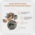 thumbnail image 4 of Kids Stainless Steel Dining Set with Suction Plate, Training Cup, Fork, Spoon & Knife – BPA-Free Toddler Tableware Set for Self-Feeding, Baby Feeding Utensils with Non-Slip Base, 4 of 6