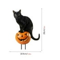 thumbnail image 2 of OAVQHLG3B Metal Black Cat Halloween Garden Stakes,Silhouette Statues with Hats for Cat Lover Outdoor Decor,Halloween Yard Signs for Garden Decorations,Yard Art,Patio,Lawn Ornaments, 2 of 3