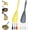 Set-4, variant on Cooking Spoons for Non-Stick Cookware, Flexible Silicone Spatula with Soft Grip and Wide Blade, Multi-Function Spoon for Stirring, Serving, Soups, Sauces, Frying, and Meal Prep