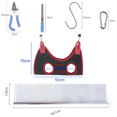 thumbnail image 2 of Juego de 10 piezas de arnés de hamaca para el cuidado de mascotas con cortaúñas, lima de uñas, peine, hamaca de sujeción transpirable para perros, arnés de aseo para perros y gatos, ayuda para cortar, 2 of 5