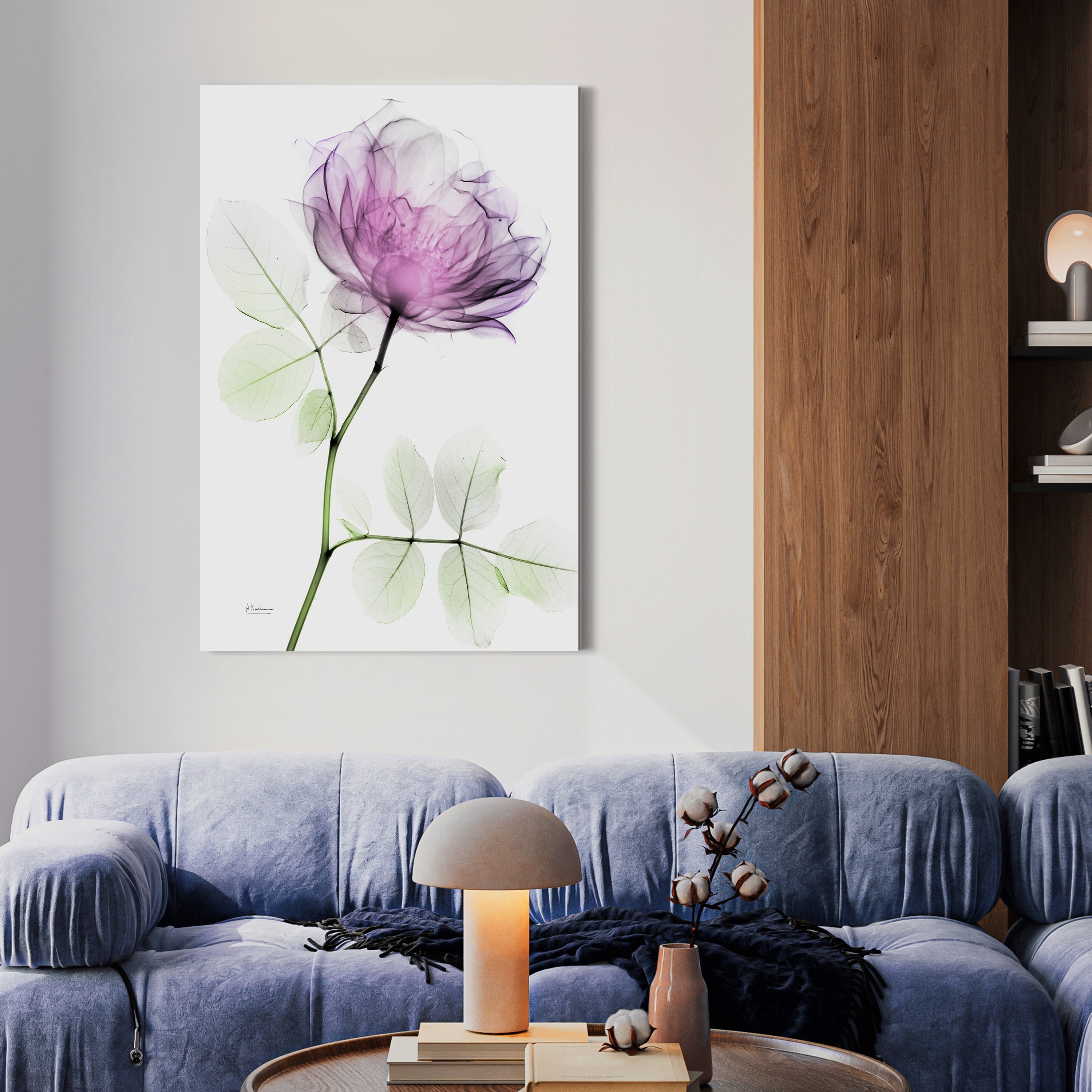 Rose Dynasty 1 Frameless Free Floating 32 in x 48 in Painting Art Prints, by Empire Art Direct