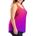 thumbnail image 2 of fatyb Tank Tops Womens Plus Size Summer Loose Tops Casual Sleeveless Shirts Gradient Color Flowy Blouses, 2 of 6