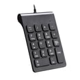 thumbnail image 2 of Teclado numérico USB con cable Perfke 18 teclas antideslizante negro, 2 of 8