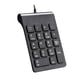 thumbnail image 2 of Mini teclado numérico USB jinwen 18 teclas para computadora portátil Escritorio negro, 2 of 8