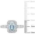 thumbnail image 3 of Everly Women's Aquamarine 10k White Gold Ring, 3 of 10