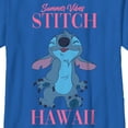 thumbnail image 2 of Boy's Lilo & Stitch Summer Vibes Stitch Graphic Tee Royal Blue Large, 2 of 5