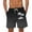 Dark Gray, variant on ZCFZJW Big and Tall Regular Fit Swim Trunks for Men Lightweight Casual Tie Dye Tropical Palm Tree Print Elastic Waist Beach Hawaiian Shorts with Pockets Army Green XXL