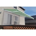 thumbnail image 2 of ALEKO 10' x 8' Motorized Retractable Patio Awning, Green and White Striped Color, 2 of 8