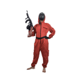 thumbnail image 5 of Disfraz de Halloween para adultos, niños, mujeres y hombres, mono rojo para espectáculos, ropa de fiesta para niñas y adultos, 5 of 5