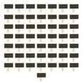 thumbnail image 2 of Pizarra En Miniatura De Madera, 50 Piezas, Fácil De Borrar, Clip De Carteles En Miniatura Para Fiestas, 2 of 7