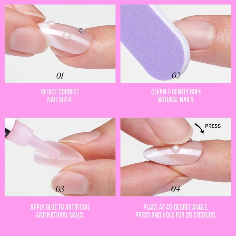Kiss Glam 3D & Jeweled Press On Nails, Starry Serenade, Medium Coffin photo 5