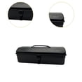 thumbnail image 6 of yotijay Iron Tools Box Empty Tool Box Lockable Easy Access with Handle Multipurpose Lock Black, 6 of 9
