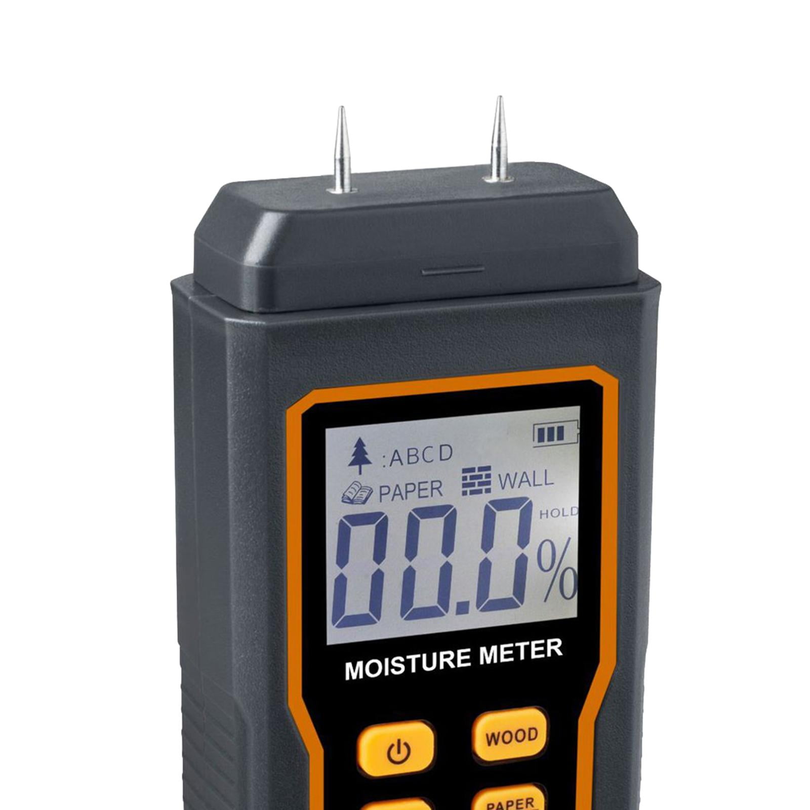 Fzaqwen Wood Humidity Tester Battery Powered Hygrometer for Building Material Wall Floor