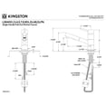 thumbnail image 2 of Kingston Brass LS8403DL Single-Handle 1-Hole Deck Mount Pull-Out Sprayer Kitchen Faucet in Brushed Brass, 2 of 5