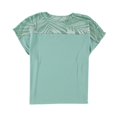 thumbnail image 1 of Alfani Womens Printed Velvet Dolman Blouse mint S, 1 of 2