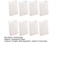 thumbnail image 2 of CSChome Sacs à Faveurs de Fête Emballage de Cuisson de Qualité Alimentaire 100 Pcs Portable Imperméable Résistant à l'Huile Grand Application Jetable Blanc Papier Kraft, 2 of 6