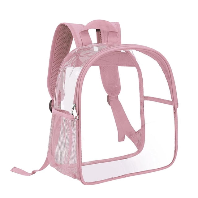 Feltree Transparent Backpack with Visible Student Backpack Function, Outdoor Backpack, Multi PVC Storage Bag