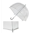 thumbnail image 2 of Size one sizeone size Kids' Vinyl Pinch-Proof Clear Bubble Umbrella, 2 of 2