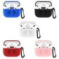 thumbnail image 5 of Apple AirPods Pro Silicone Earpod Charging Protective with Carabiner Case Cover Black, 5 of 5