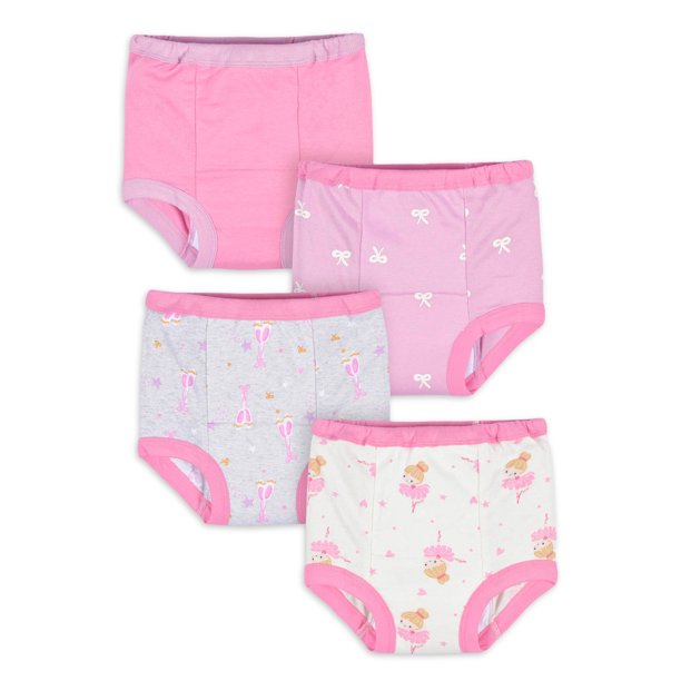 Gerber Toddler Girl Training Pants, 4Pack (2T 3T)