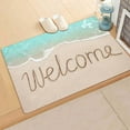 thumbnail image 4 of Beach Themed Doormat - Coastal Summer Welcome Mat for Front Door, Non- Indoor/Outdoor Entryway Rug, Nautical Decor for Porch, Bathroom, Kitchen Patio Ocean Inspired Floor Mat, 4 of 6