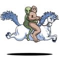 thumbnail image 3 of CafePress - Bigfoot Alien Unicorn Long Sleeve T Shirt - Unisex Cotton Long Sleeve T-Shirt, 3 of 4