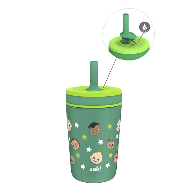 Vaso para niños pequeños Zak Designs CocoMelon Kelso, 350 ml, acero inoxidable