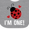 thumbnail image 4 of Inktastic First Birthday Ladybug 1 Year Old Girls Baby Bib, 4 of 4