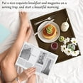thumbnail image 6 of Bambloom Bamboo Serving Tray with Handles,Set of 3 Breakfast Trays for Eating,Tea,Working,Walnut, 6 of 6